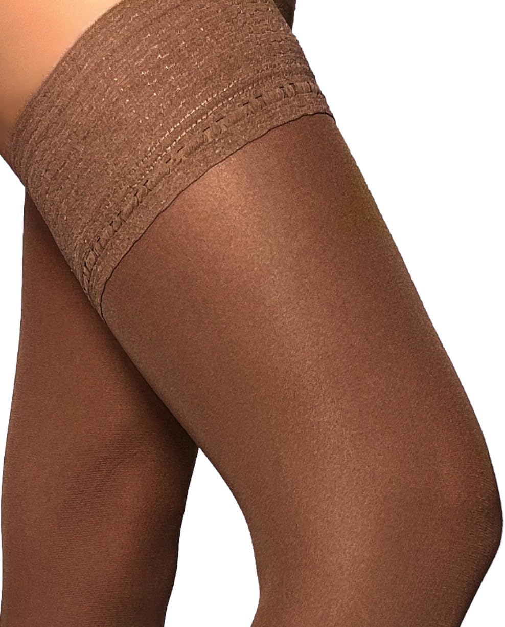 Mila Marutti Thigh High Stockings for Women | Opaque Lingerie Thigh High Tights | Made in EU - Image 6