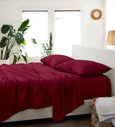 CORDIAL Juego de sábanas de 1000 hilos 100% algodón egipcio, suave y transpirable, altamente premium, tejido de satén de lujo de 5 estrellas,