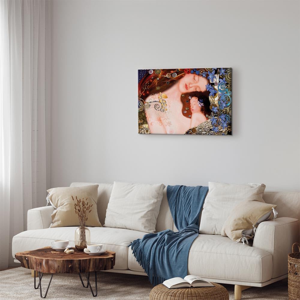 murando Quadro Gustav Klimt Madre e bambino 120x80 cm 1 pezzo Stampa su tela XXL Immagini moderni Murale Fotografia Grafica Decorazione da parete Astratto Mother and child l-A-0016-b-a