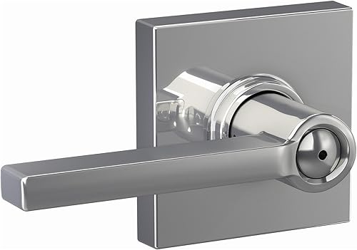 Miniatura 63 de Schlage F10 LAT 622 COL Latitude Collins - Palanca de paso para pasillo interior y armario, color negro mate