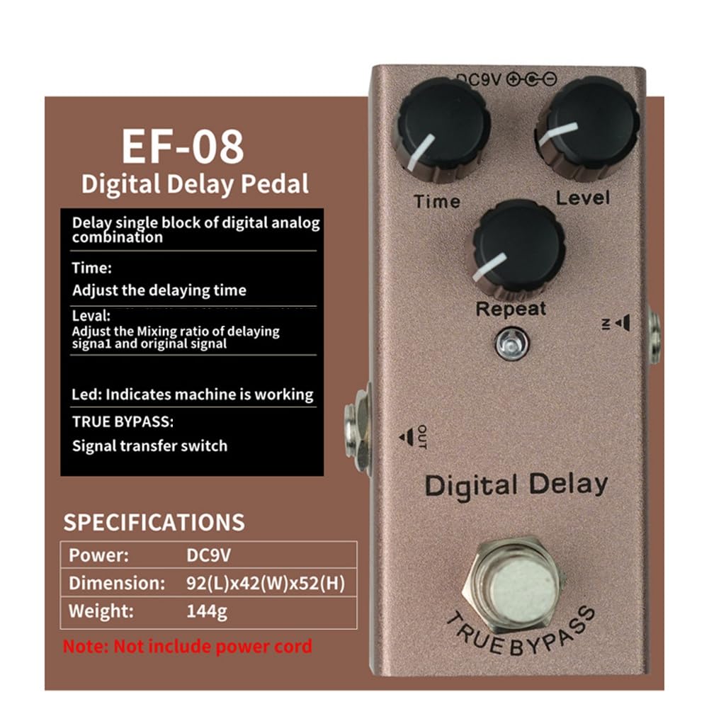 Amazon | laeosith エレクトリックギターエフェクトペダル