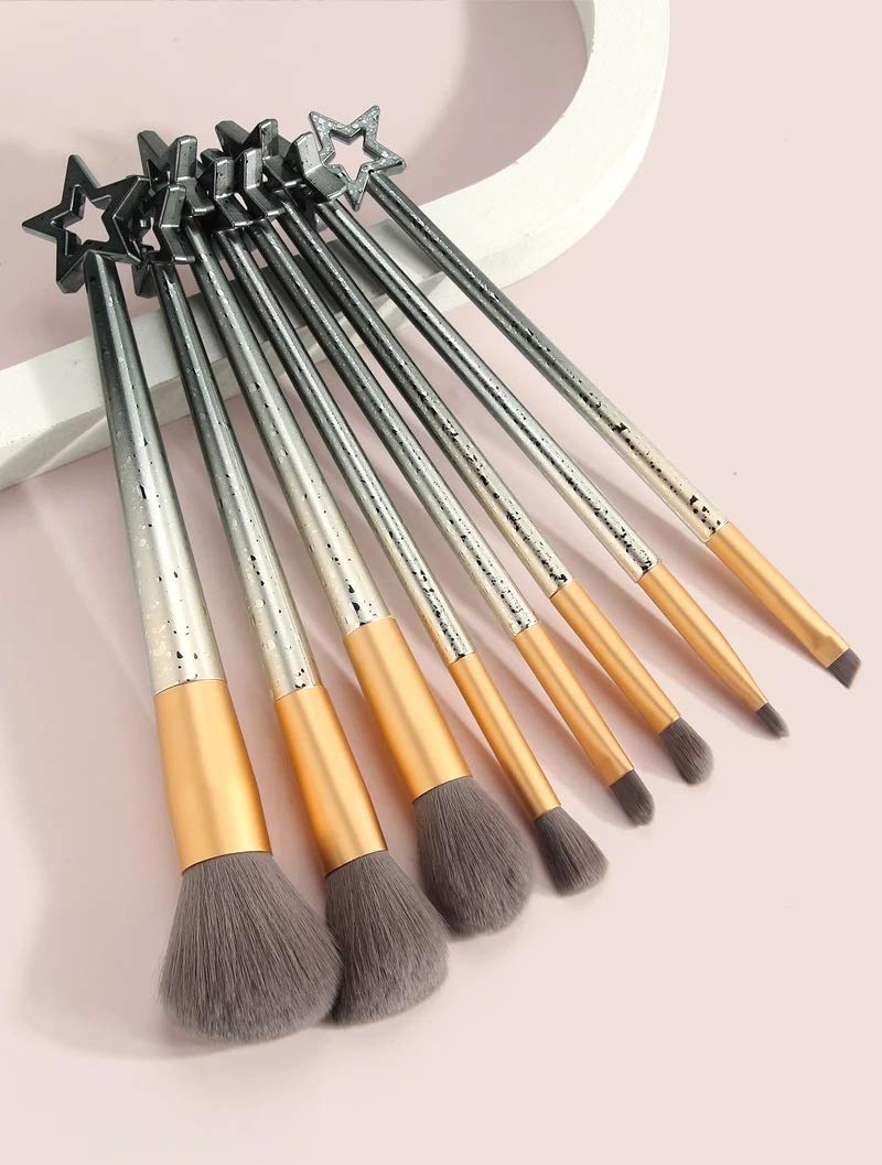 8 szt. Zestaw pędzli do makijażu Cień do powiek Blush Lip Power Brwi Miękki pędzel Zestaw akcesoriów do makijażu (kolor: C) (B)