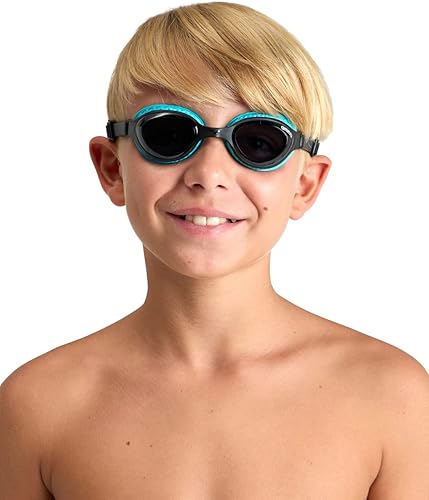 Miniatura 5 de ARENA Unisex Kids Junior Air Mirror Swim Goggles for Swimming Ages 6 to 12 Air Seals Anti-Fog Coated Lens Adjustable Strap