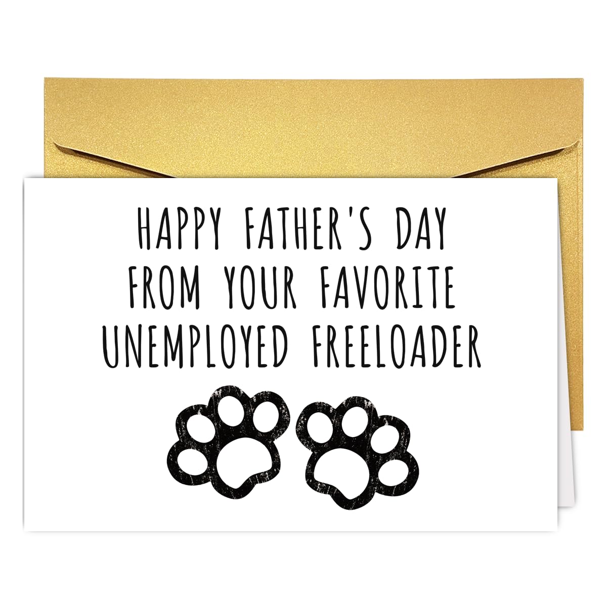 COLINHELIN Funny Dog Dad Father's Day Card for Dad Daddy Father Stepdad Grandpa, Humorous Happy Fathers Day Card from Dog Puppy, Happy Pawther's Day