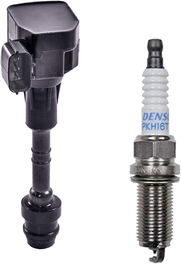 Set of 1 Herko Automotive Ignition Coil + 1 Platinum TT Spark Plug PKH16TT For Infiniti FX35, G35, I35, M35, QX4, Nissan 350Z, Altima, Pathfinder, Quest, Xterra, Suzuki Equator
