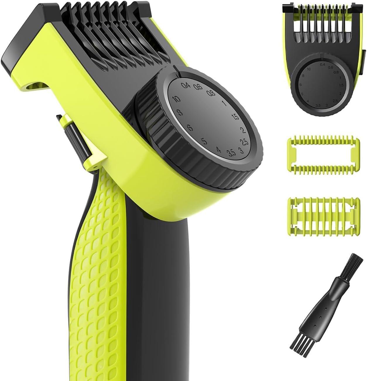Aputue Guard Comb, 14-In-1 Precision Trimming Attachments, Adjustable Length Settings from 0.4mm to 10mm, Grooming Tool Compatible with QP2520 QP26XX QP65XX QP66XX, Pool Waterfall Fountain Spray