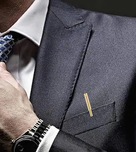 Miniatura 6 de ETDYuuta Juego de 24 bolígrafos de metal de tinta negra delgada y ligera para oficina de negocios (estilo I, dorado)