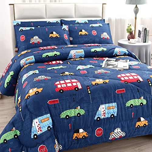 Mag 3Pcs Cartoon Car Bedding Comforter Set thumb #2