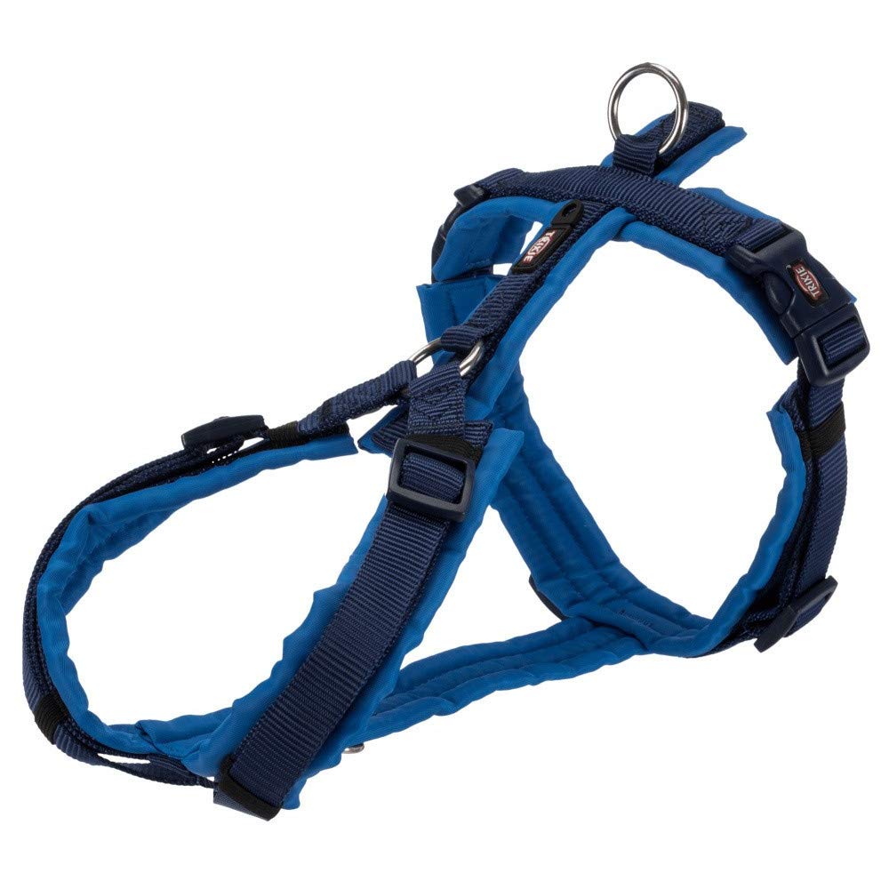TRIXIETrekking Harness New Premium, S - M: 44-53 cm/20 mm, Indigo/Cobalt Blue, Dog