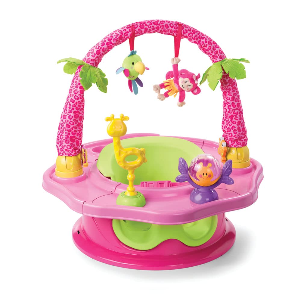 Summer Infant 3-Stage Deluxe SuperSeat with 3 Point Harness & Anti Skid Feet (Island Giggles)-image-48