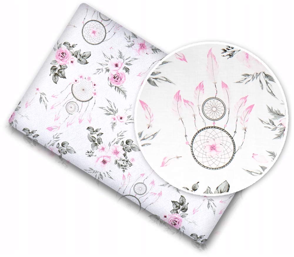 Baby Mam Dream Catcher 100% Cotton Baby Bed Fitted Sheet Printed Design Fit Cot 120X60cm