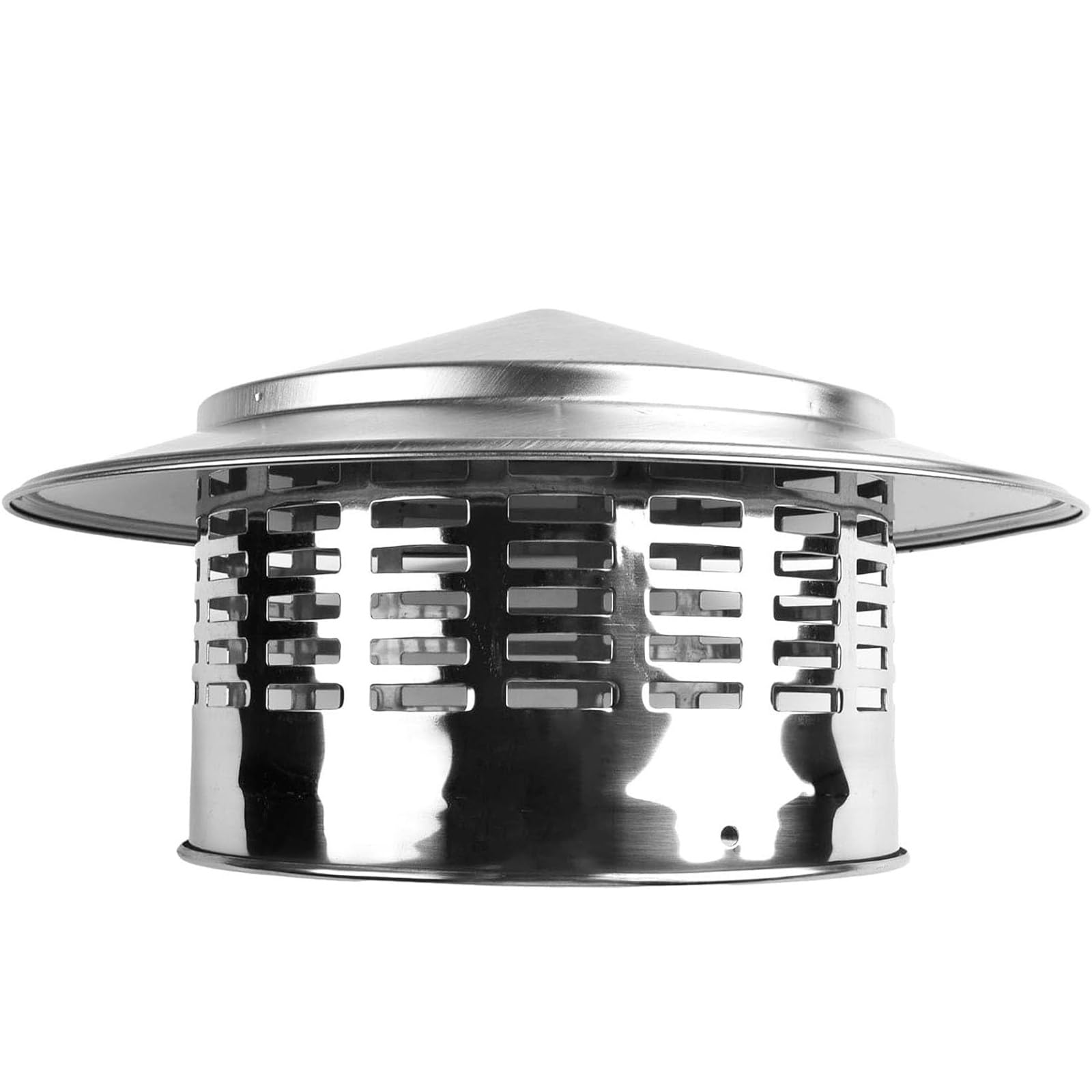 Tapa Chimenea Redonda Acero Inoxidable 304 - 7.87 Pulgadas (8") | Protector Cono Para Salida De Humos