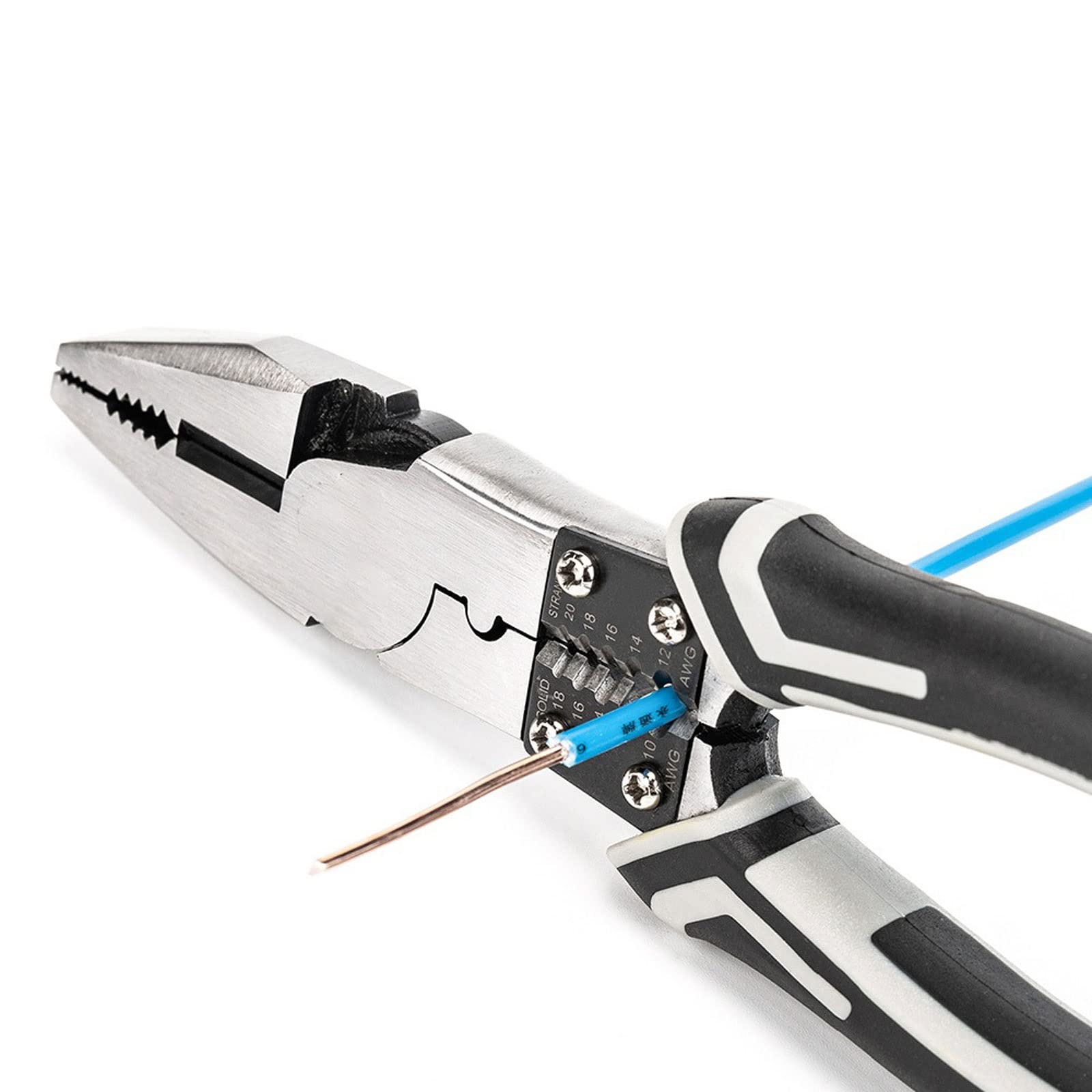 JINGYAN Alicates universales Multifunctional Universal Needle-nose Pliers Oblique Stripping Wire Electrician Repair Tool