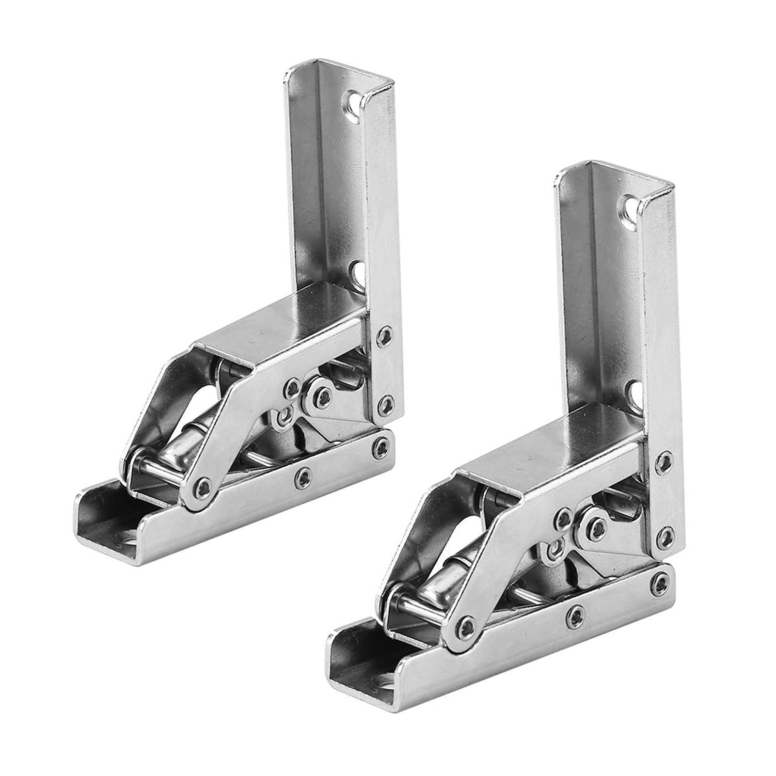 2 Pieces of 90 Degree Folding Hinges, Invisible Door Hinges for Concealed Cabinets, Used for Cabinets, Wardrobes, Etc.