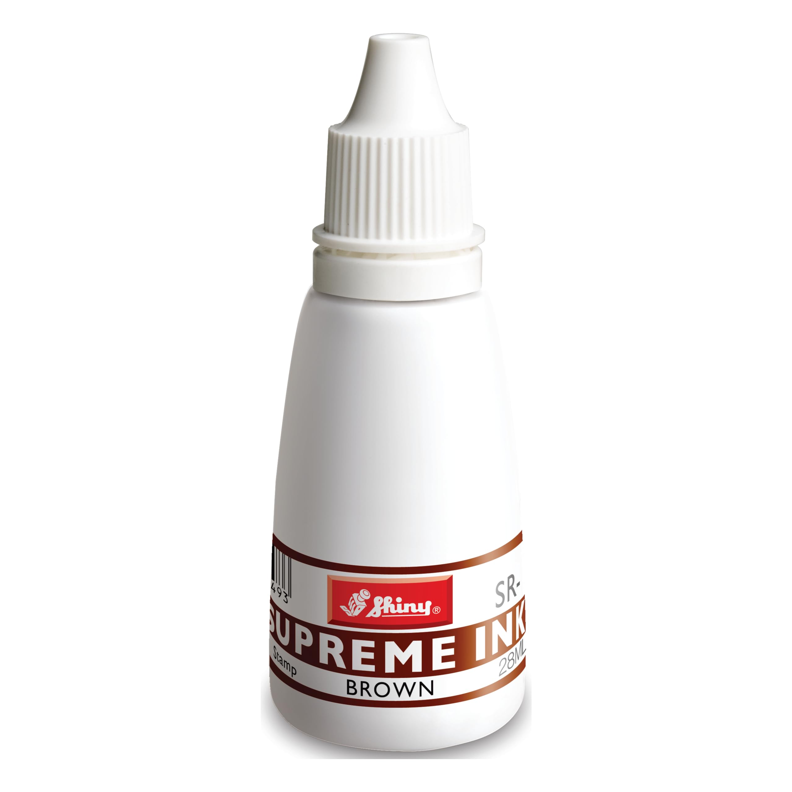 Shiny Supreme Ink for Self Inking Stamp (Brown 28 ml)