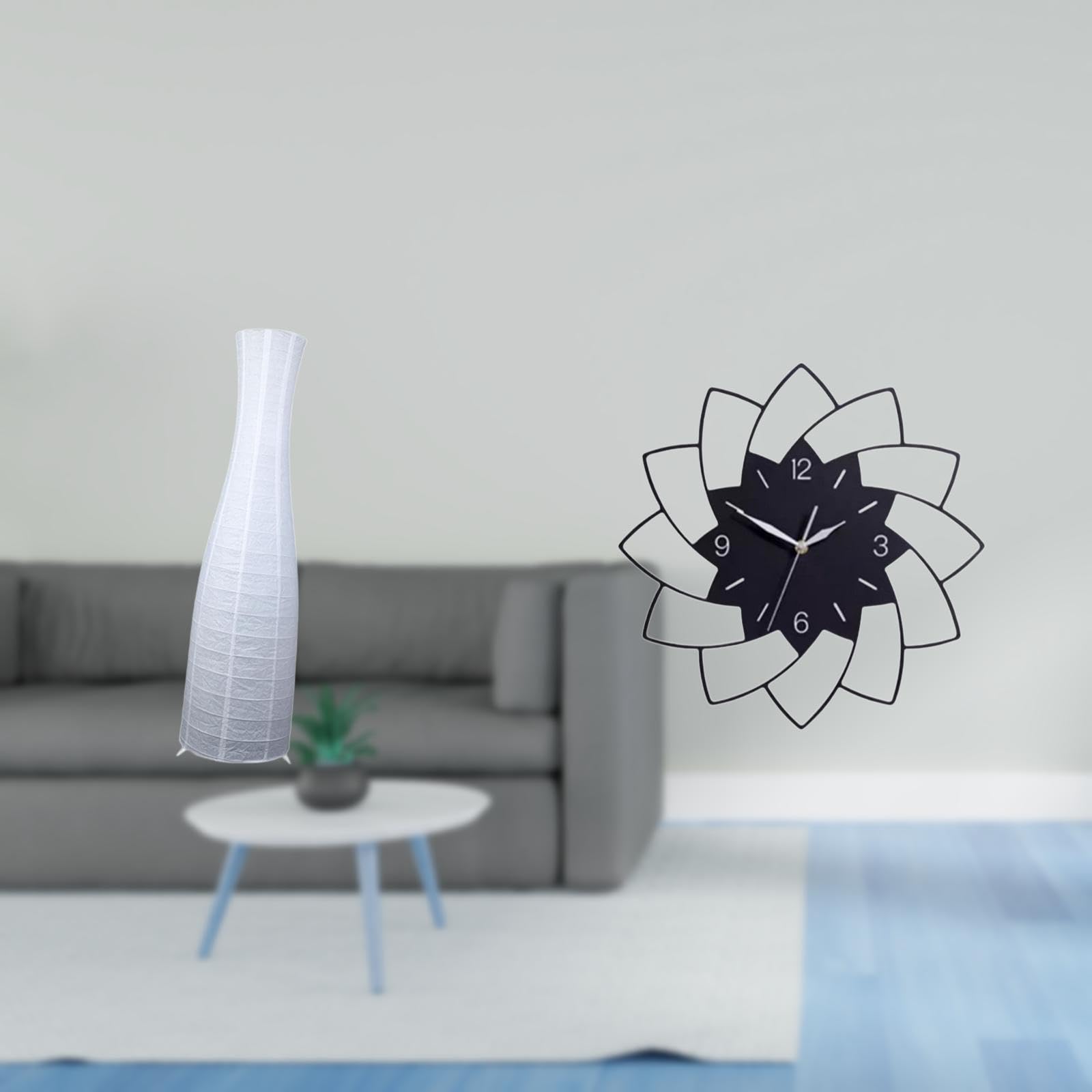 Enakshi®Minimalist Acrylic Lampshade Protector Cover for Bedroom Living Room Hotel Wall DécorQuiet Hanging Clock Flower Shaped Replacement Light Cover Simple Décorative-image-24