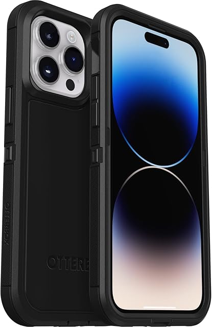 OtterBox Defender XT Case for iPhone 14 Pro Max with MagSafe, Shockproof, Drop proof, Ultra-Rugged, Protective Case, 5x Tested to Military Standard, Black