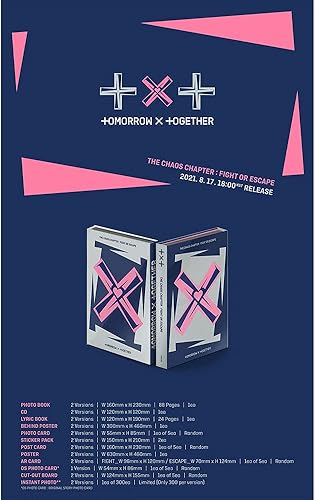 Miniatura 2 de TXT The Chaos Chapter : Fight or Escape 1st Repackage Album Tomorrow X Together [+Tarjeta fotográfica adicional y pegatina] (Juego (Tanto Fight &