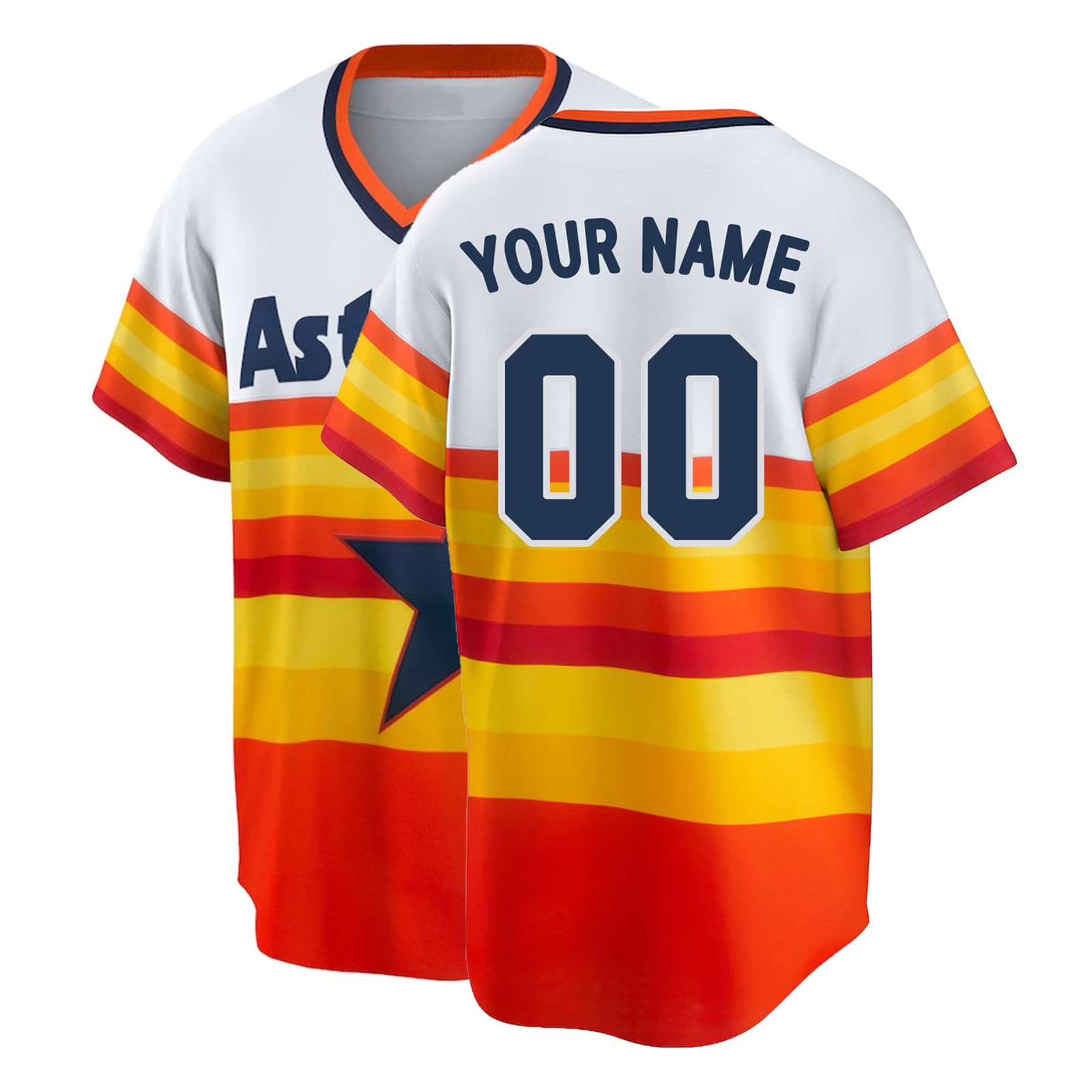 Personalized Baseball Jersey with Your Name and Number Custom Button Down Jersey for Man Woman Youth