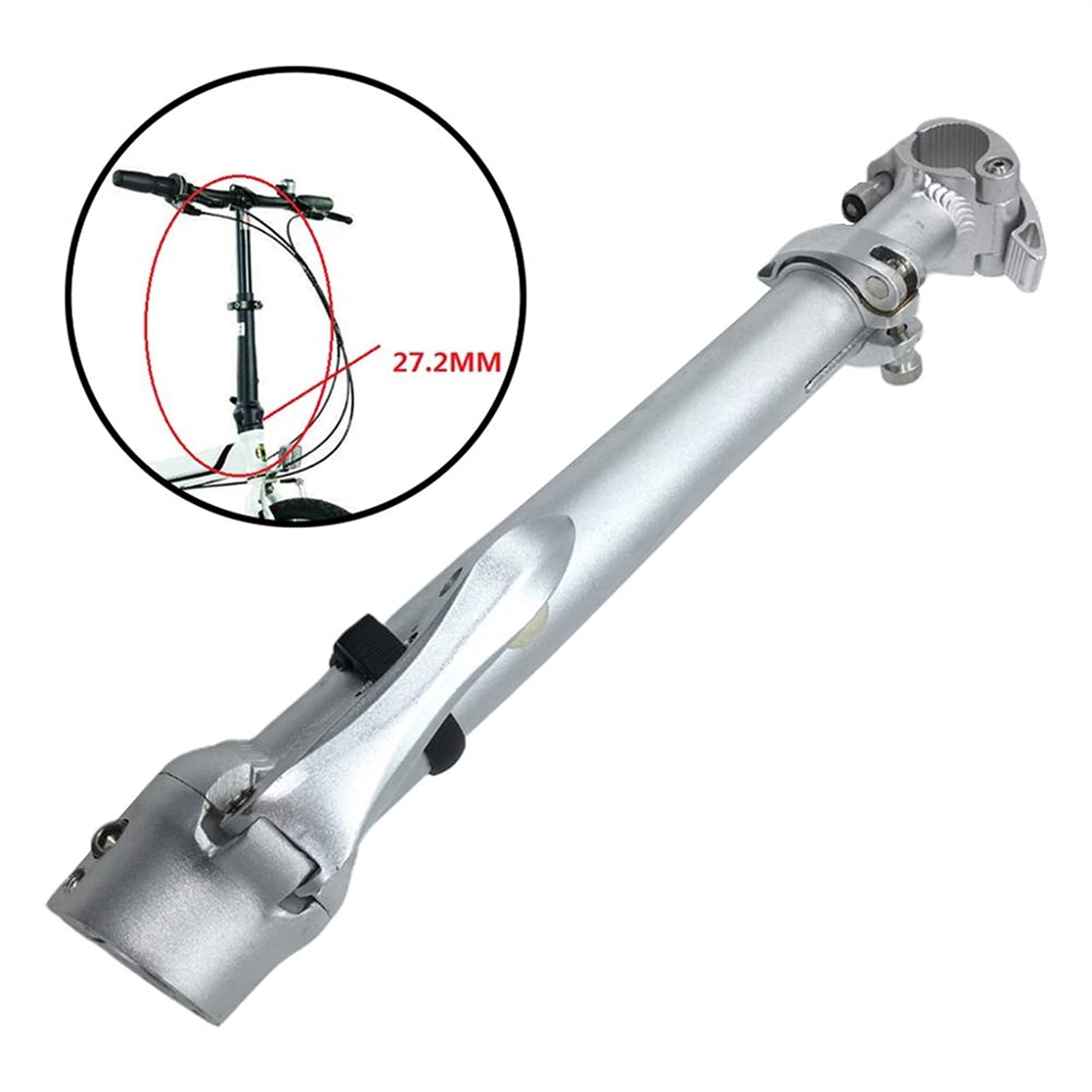 Prolunga Manubrio Bici，Alza Manubrio Bicicletta Durable pieghevole in lega di alluminio per biciclette per biciclette per biciclette antenna prove tubo bicicletta parte per lo scooter per bici pieghev