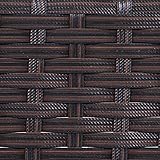 mendler polyrattan gartentisch glasplatte geflecht