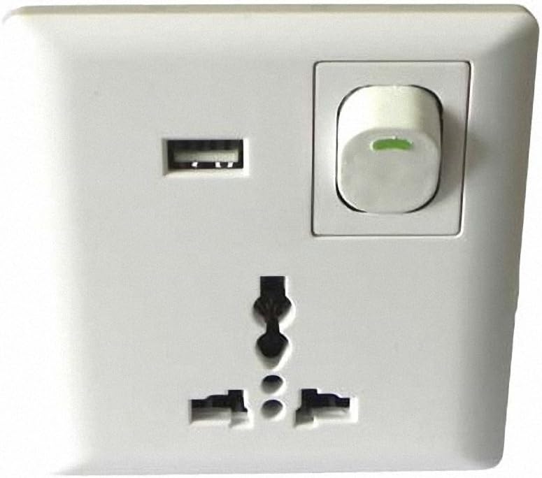 P&o Us Wall Power Supply Wall Socket With Usb Port Interface