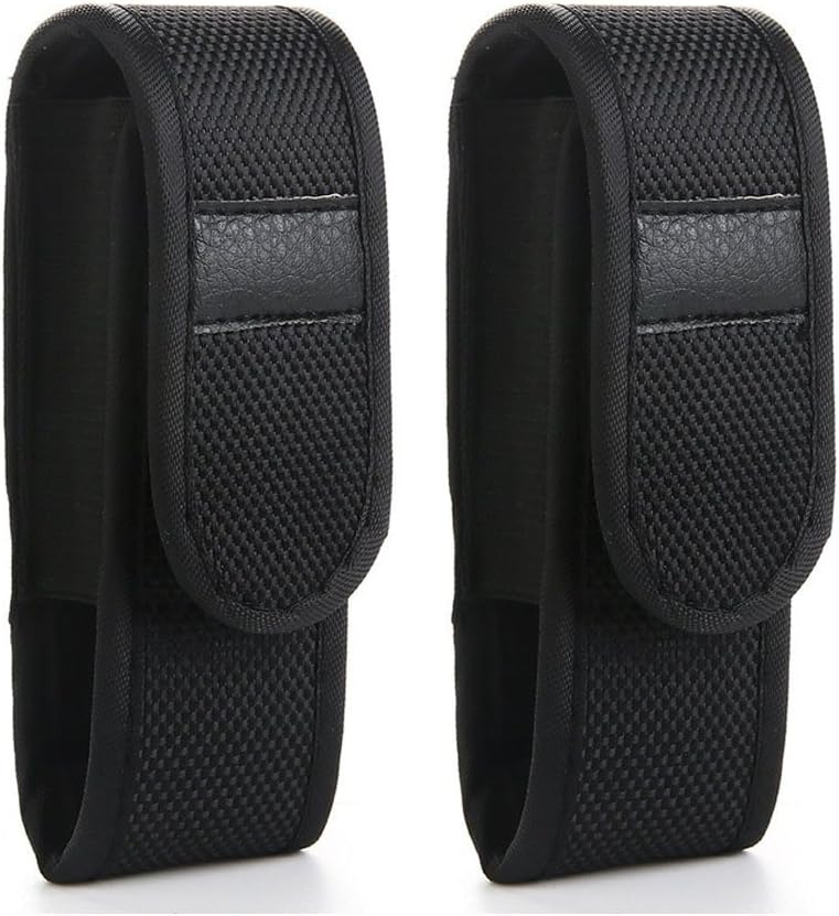 2Pcs Flashlight Holster Holder Belt Carry Case for 3"-4" Mini Flashlight