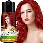 Herbishh Color Shampoo and Conditioner for Gray Hair - Enriched Dye Formula, Long-Lasting & DIY (Cherry Red)