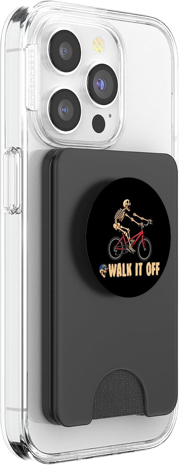 Cycling Cyclist Bicycle Bicycling Halloween Injury Injured PopSockets PopWallet for MagSafe image 4