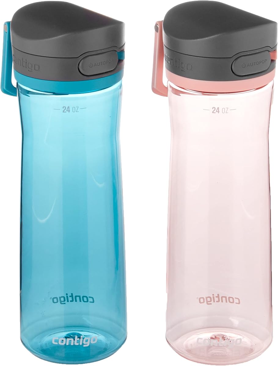 Contigo Jackson 2.0 Tritan Water Bottle with AUTOPOP Lid 24 Oz. 2- Pack : Everything Else