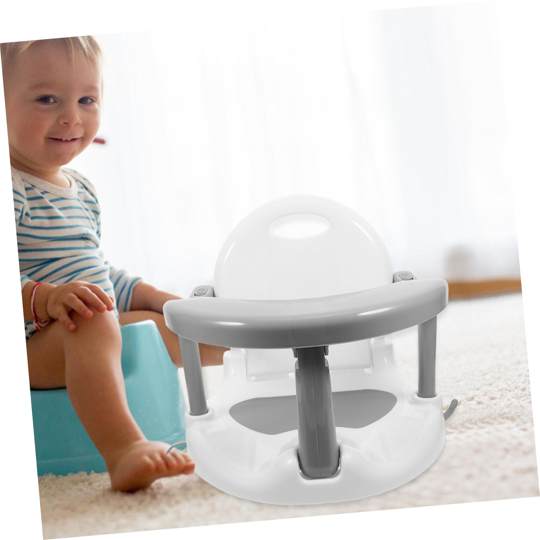 VICASKY Badewannenstuhl für Junge Mädchen Abnehmbar für Kleinkinder und Neugeborene mit Saugnäpfen für Badewanne und Dusche Babybadezubehör
