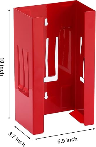 Miniatura 6 de EMENTOL Soporte magnético para dispensador de guantespañuelos, soporte de pared para dispensador de guantes rojos, montaje en caja de herramientas o