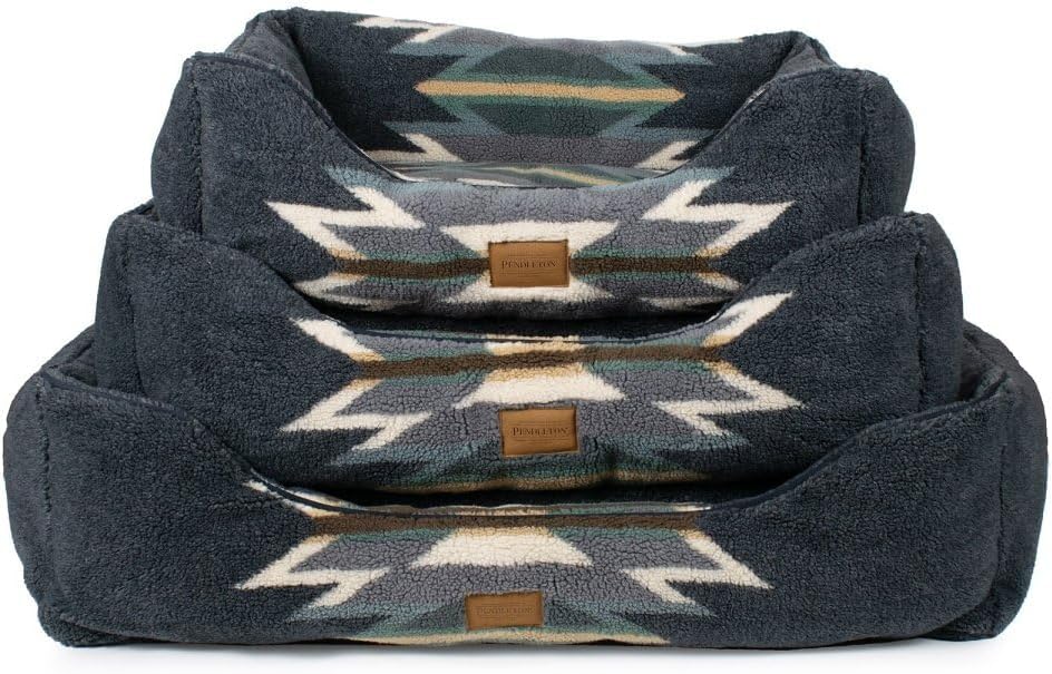 Pendleton Berber Kuddler Dog Bed - Wyeth Trail Oxford, M
