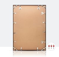 Vista 6 de Homso Marco de póster A1 en color negro, tablero fino de metal A1 con plexiglás acrílico para fotos A2 con paspartú o 23.4 x 33.1 pulgadas sin