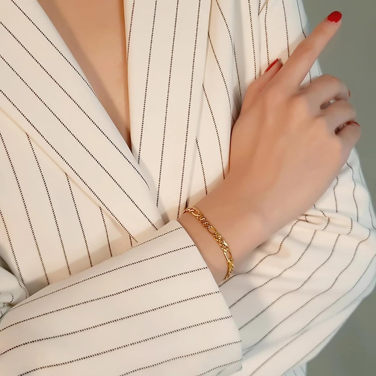 New 2026 Simple Flat Snake Chain Bracelets For Women, Gold Color Stainless Steel Wrist Jewelry Length Adjustable