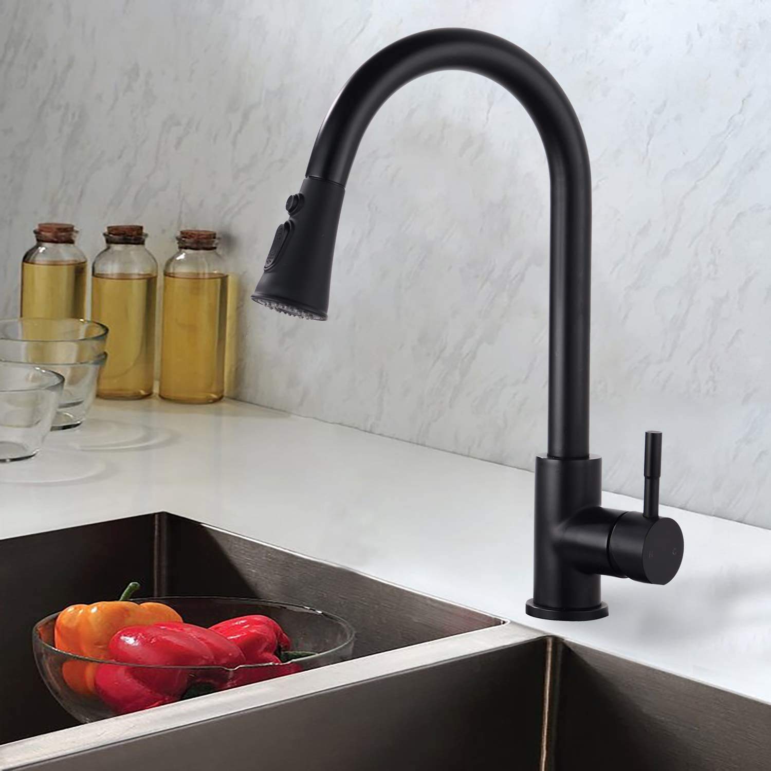 Apexforge Rubinetto Da Cucina Miscelatore Doccetta Estraibile 3 Modalita Becco Girevole In Acciaio Akfs02 Apexforge Rubinetto Da Cucina Miscelatore Doccetta Estraibile 3 Modalita Becco Girevole In Acciaio Akfs02