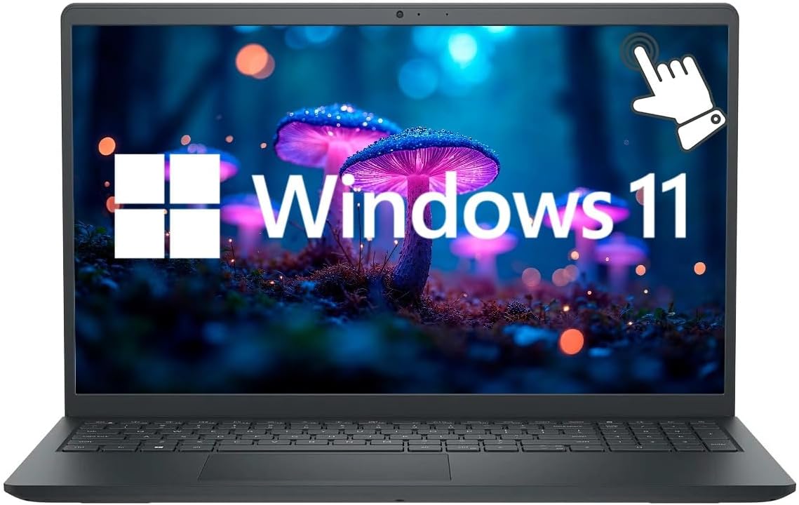 Dell Touchscreen 15.6″ FHD Business Laptop Computer, 16GB RAM 512GB SSD, AMD Ryzen 7 7730U 8-Core Processor, AMD Radeon Graphics, Windows 11, Numeric Keypad, Media Card Reader, Black