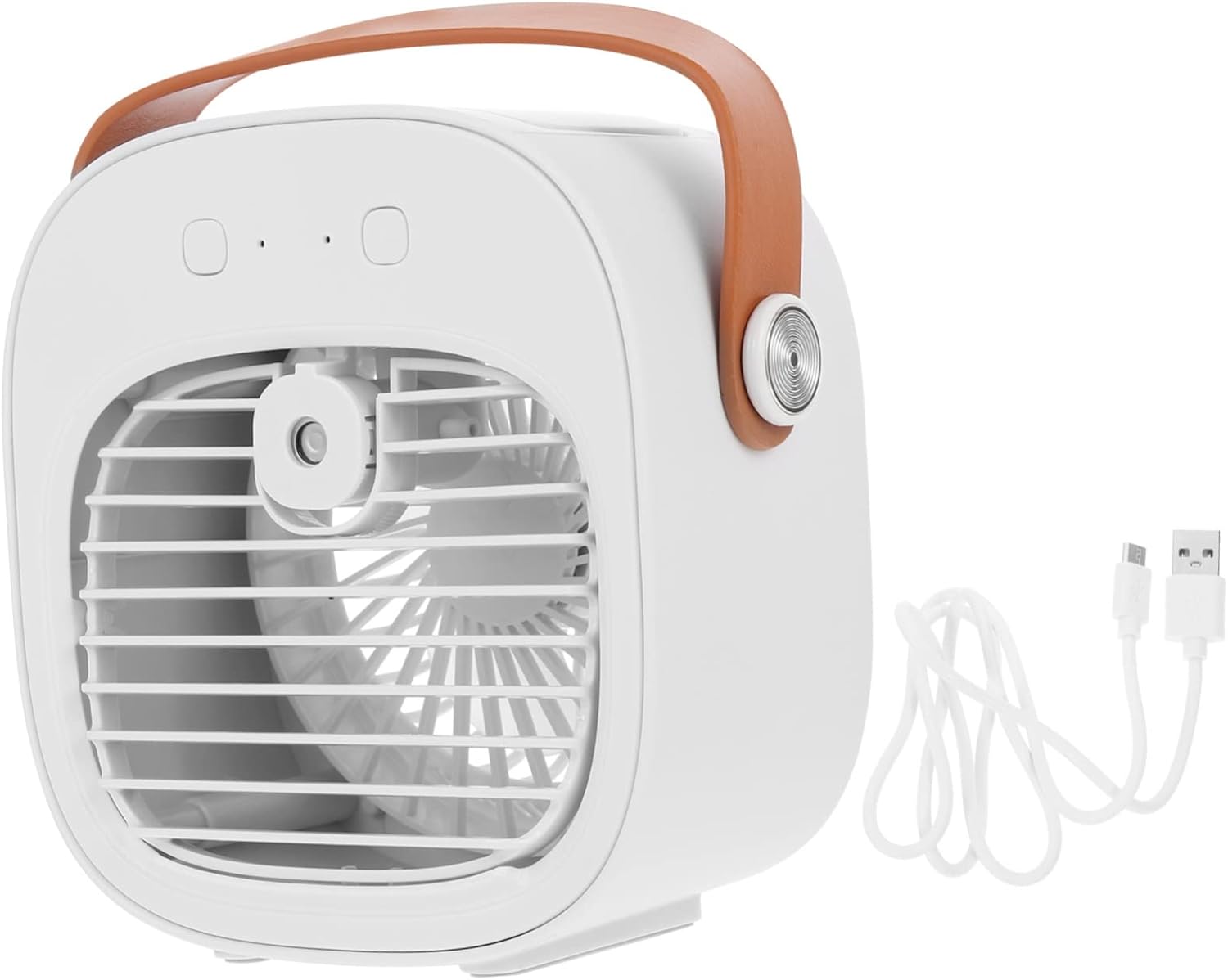 1Set USB Desk Cooling Fan Cooler for Office Dorm USB Rechargeable Convenient for Travel Home Use Silent Operation Compact Design