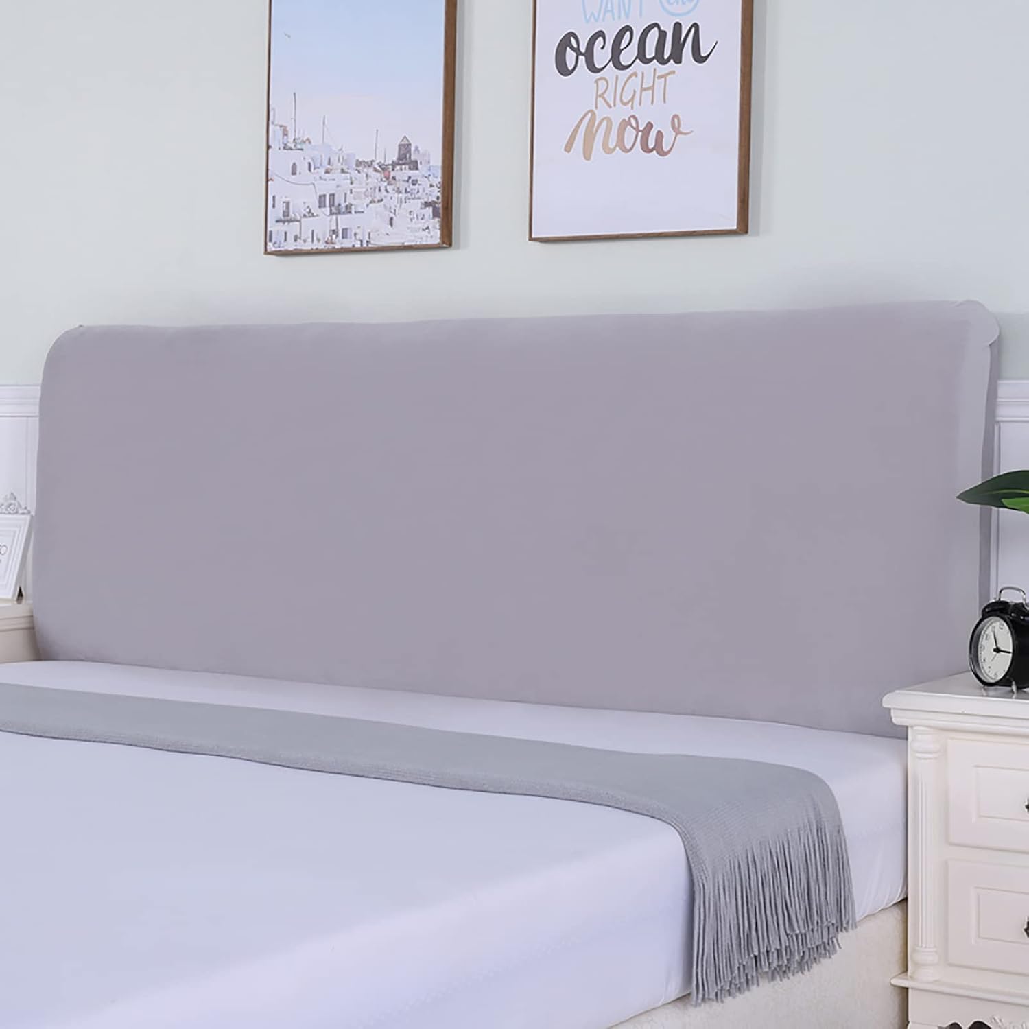 Bed Headboard Cover,Stretch Dustproof Slipcover 120/150/180/200/220 cm,Dustproof All-Inclusive Bed Headboard Cover,for Bedroom Decoration