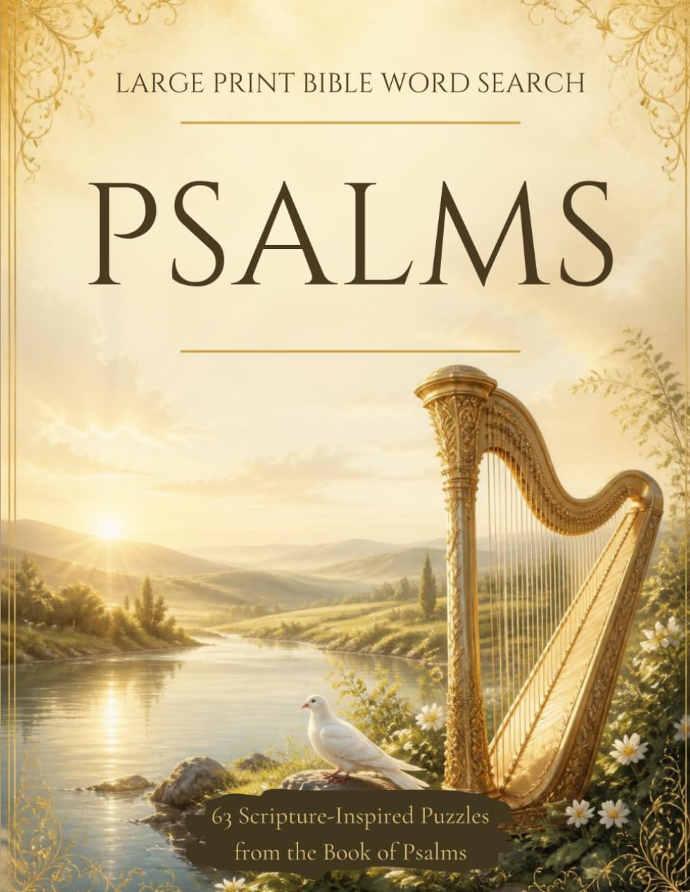 Large Print Bible Word Search: Psalms: 63 Themed Word Search Puzzles with KJV Scripture and Reflection Space — For Adults and Seniors