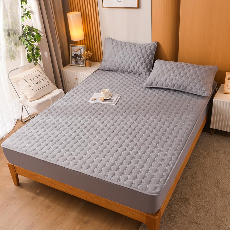 Housse De Matelas Imperméable Et Respirante - Protection Anti-taches Et Anti-acariens - Lavable En Machine - Taille 120x200 Cm - Marron - 9