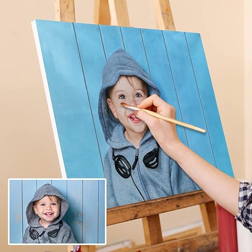 Custom Handmade Portraits For Home With Your Photos - Commission Custom Canvas Wall Art - Bedroom Living Room Personalized Wall Decor