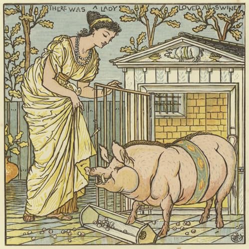 Impression sur toile premium Walter Crane 60x90cm pour décoration