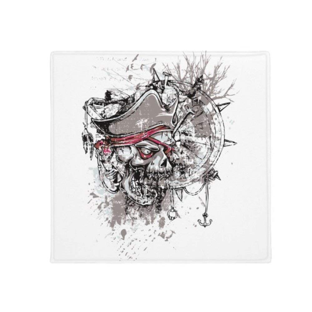 Tapis de sol animal domestique pirate graffiti 80 cm antidérapant pour cuisine et entrée de maison
