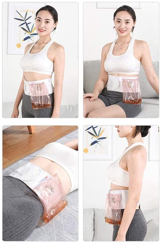 Cintura Stoma Cintura per stomia Unisex, Fasciatura per stomia Traspirante, Fornitura per stomia cutanea, Fasciatura per stomia Addominale Post-colostomia, Cintura per ernia per Cure Post-operatorie