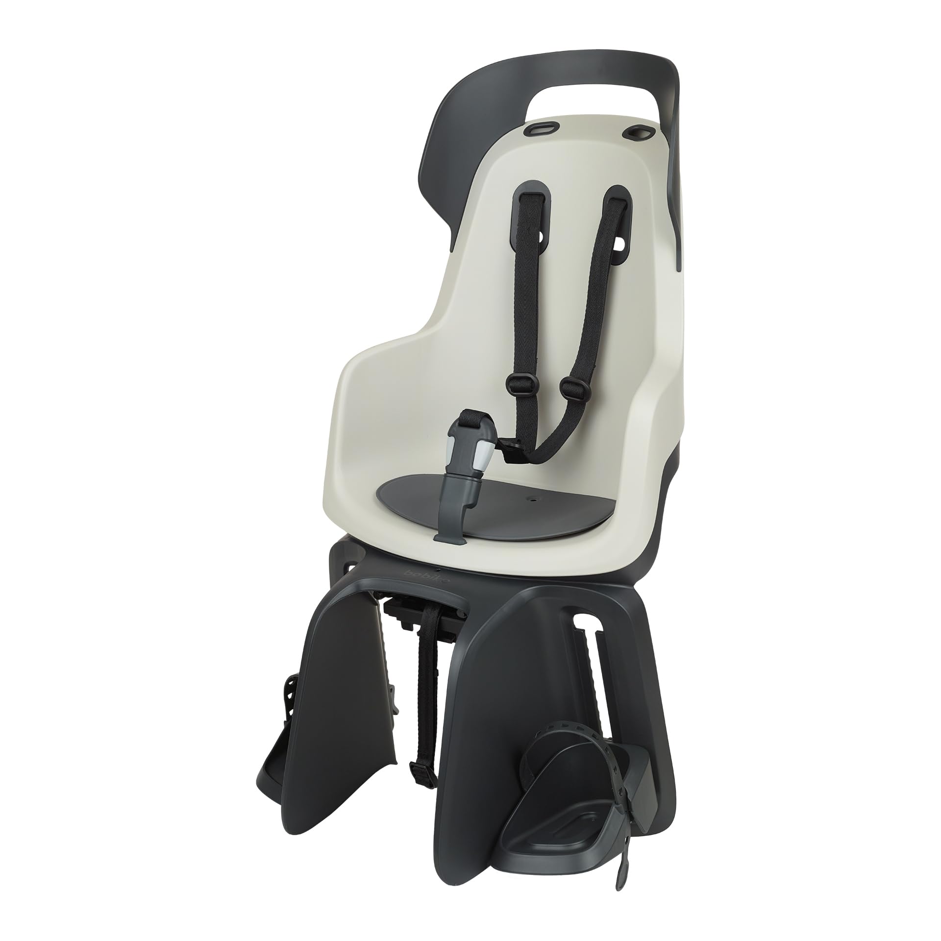 BOBIKE 8012300012 - Rear Bicycle Child Seat GO MAXI For MIK-HD Luggage Carrier – Safe and Easy-to-Mount, Suitable for Kids 9 Months to 6 Years, Up to 22kg, Vanilla Cup Cake