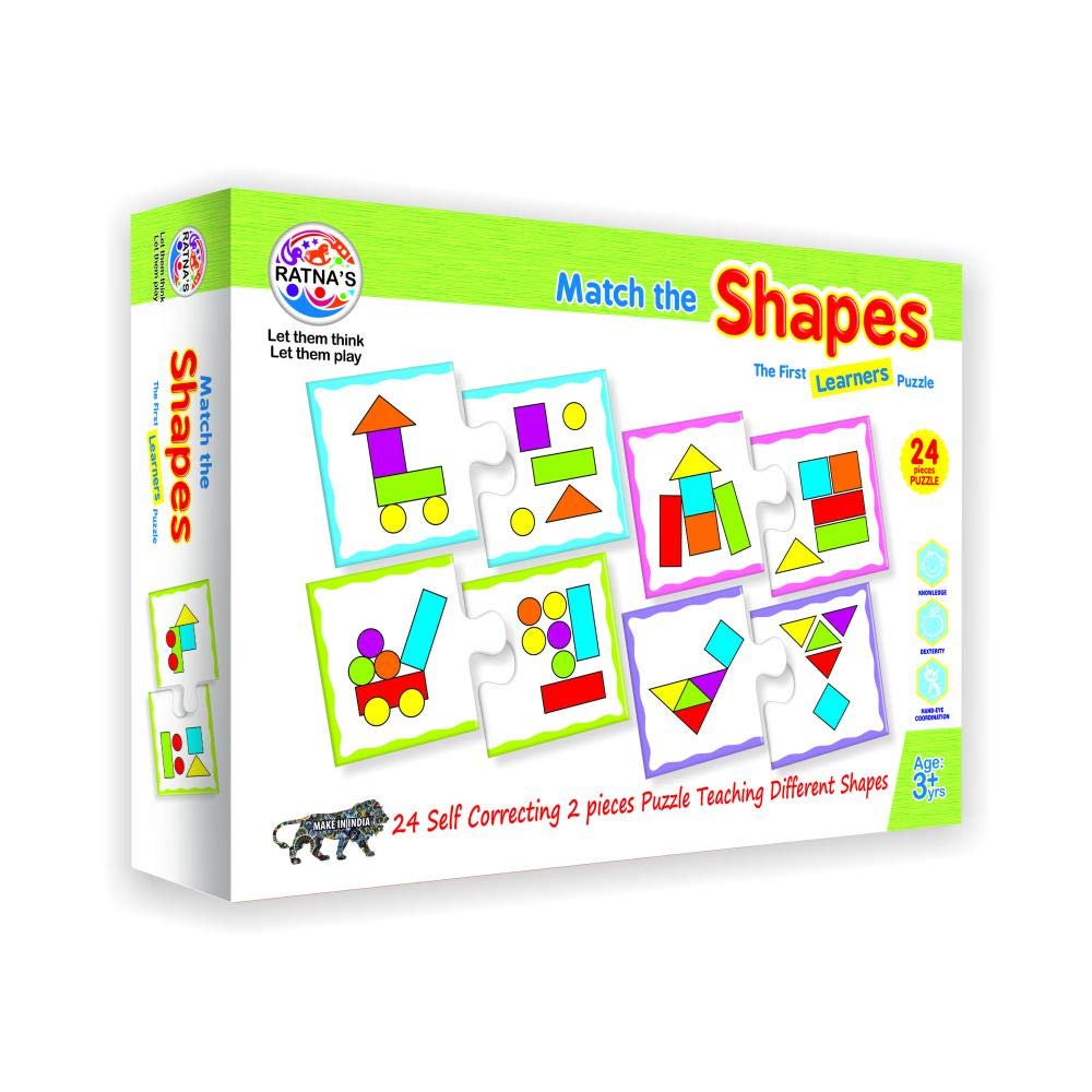 Ratnas Jigsaw Puzzle Match The Shapes for Kids.Teach Your Kid About Shapes and let Them Match it. (B076GPV15F) Amazon Price History, Amazon Price Tracker
