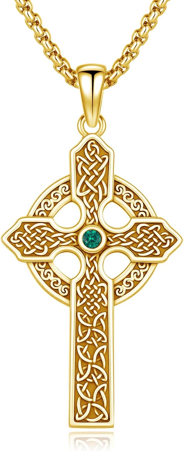 925 Sterling Silver Patron Saint Necklace Amulet Protection Pendant Religion Jewelry for Men Women With Stainless Steel Chain and Gifts Box