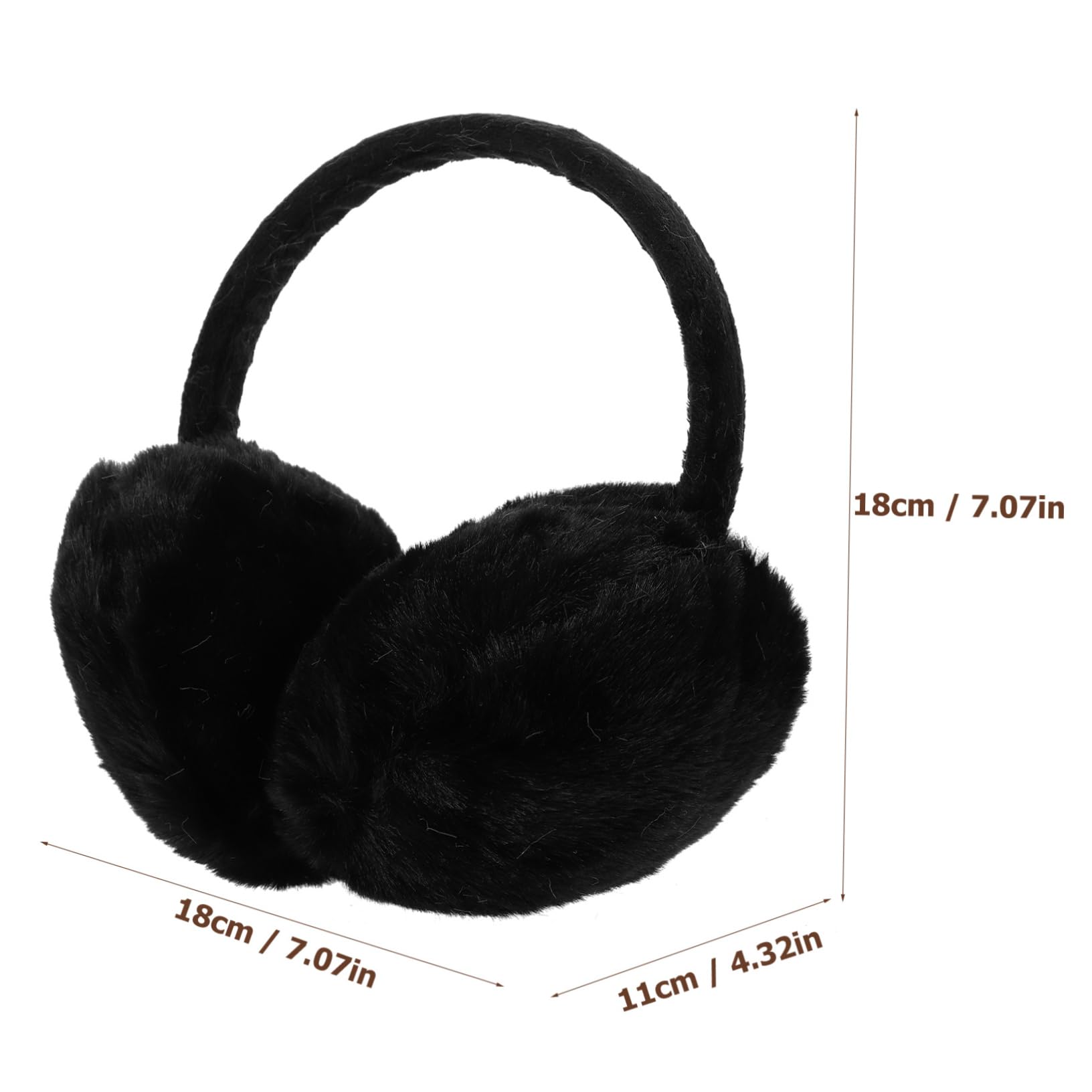 NOLITOY Plush Earmuffs for Cold Weather Furry Ear Protectors Lightweight Breathable Stylish Ear Warmers for Outdoor Activities present for Family Friends
