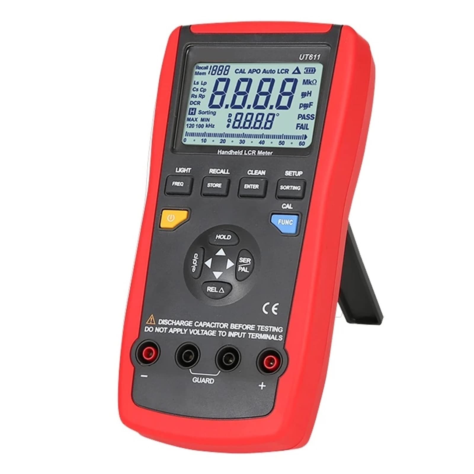 Multimètre numérique Intelligent Rechargeable Compteurs LCR numériques Portables Portables Testeurs de fréquence de résistance de capacité d'inductance de Mesure Intelligente LCR Automatique